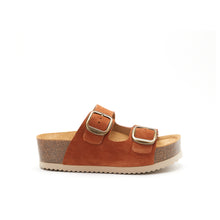 Charger l'image dans la galerie, Sandale à deux lanières ZOE en daim marron
