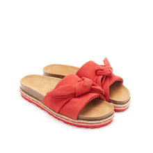 Charger l'image dans la galerie, Sandale EMA en microfibre rouge