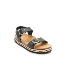 Load image into Gallery viewer, Black platforms INES made with eco-leather