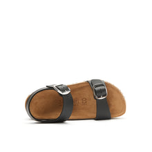 Load image into Gallery viewer, Black platforms INES made with eco-leather