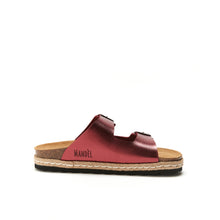 Load image into Gallery viewer, Bordeaux platforms ANA made with eco-leather