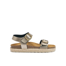 Carica l'immagine nel visualizzatore di Gallery, Bronze platforms INES made with eco-leather