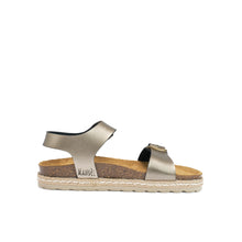 Carica l'immagine nel visualizzatore di Gallery, Bronze platforms INES made with eco-leather