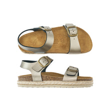 Carica l'immagine nel visualizzatore di Gallery, Bronze platforms INES made with eco-leather