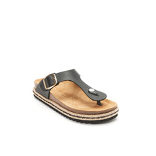 Load image into Gallery viewer, Black platforms GALA made with eco-leather