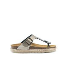 Carica l'immagine nel visualizzatore di Gallery, Bronze platforms GALA made with eco-leather