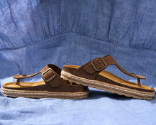 Carica l'immagine nel visualizzatore di Gallery, Brown platforms GALA made with nubuck leather