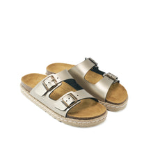 Carica l'immagine nel visualizzatore di Gallery, Bronze platforms ANA made with eco-leather