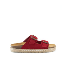 Carica l'immagine nel visualizzatore di Gallery, Red platforms ANA made with suede leather