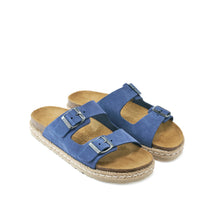 Carica l'immagine nel visualizzatore di Gallery, Jeans platforms ANA made with suede leather