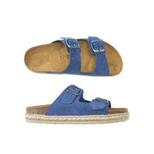 Carica l'immagine nel visualizzatore di Gallery, Jeans platforms ANA made with suede leather