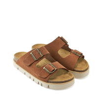 Carica l'immagine nel visualizzatore di Gallery, Chestnuts platforms ANA made with suede leather