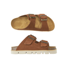 Carica l'immagine nel visualizzatore di Gallery, Chestnuts platforms ANA made with suede leather