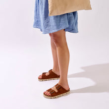 Carica l'immagine nel visualizzatore di Gallery, Chestnuts platforms ANA made with suede leather