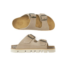 Carica l'immagine nel visualizzatore di Gallery, Taupe platforms ANA made with suede leather
