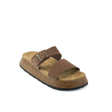 Carica l'immagine nel visualizzatore di Gallery, Brown platforms MARA made with nubuck leather