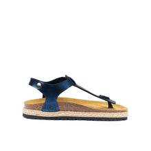 Carica l'immagine nel visualizzatore di Gallery, Navy platforms LEON made with eco-leather