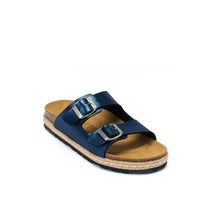 Carica l'immagine nel visualizzatore di Gallery, Navy platforms ANA made with eco-leather