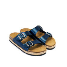 Carica l'immagine nel visualizzatore di Gallery, Navy platforms ANA made with eco-leather