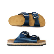Carica l'immagine nel visualizzatore di Gallery, Navy platforms ANA made with eco-leather
