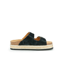 Load image into Gallery viewer, Black platforms AURORA made with leather