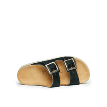 Load image into Gallery viewer, Black platforms AURORA made with leather