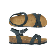 Load image into Gallery viewer, Black platforms SARA made with eco-leather