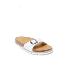 Carica l'immagine nel visualizzatore di Gallery, White single-strap AGATA made with eco-leather