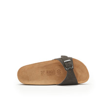Carica l'immagine nel visualizzatore di Gallery, Grey single-strap AGATA made with suede leather