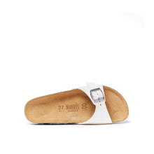 Load image into Gallery viewer, White single-strap AGATA made with eco-leather