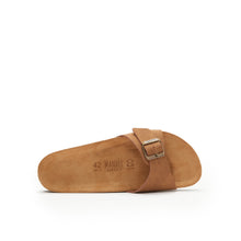 Charger l'image dans la galerie, Cognac Brown single-strap AGATA made with eco-leather