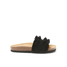 Carica l'immagine nel visualizzatore di Gallery, Black single-strap SOFIA made with suede leather