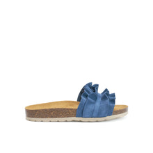 Carica l'immagine nel visualizzatore di Gallery, Jeans single-strap SOFIA made with suede leather