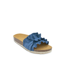 Carica l'immagine nel visualizzatore di Gallery, Jeans single-strap SOFIA made with suede leather
