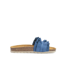 Carica l'immagine nel visualizzatore di Gallery, Jeans single-strap SOFIA made with suede leather
