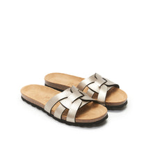 Charger l'image dans la galerie, Bronze multi-straps CLARA made with eco-leather