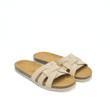 Carica l'immagine nel visualizzatore di Gallery, Beige multi-straps CLARA made with suede leather