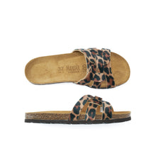 Load image into Gallery viewer, Brown multi-straps CLARA made with eco-leather