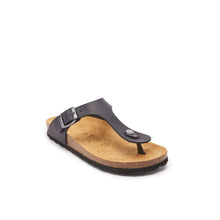 Carica l'immagine nel visualizzatore di Gallery, Black thong BLANCA made with oiled leather