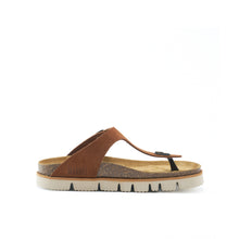 Carica l'immagine nel visualizzatore di Gallery, Chestnuts thong BLANCA made with suede leather