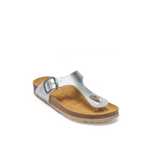 Carica l'immagine nel visualizzatore di Gallery, Snowflake thong BLANCA BIG BUCKLE made with eco-leather