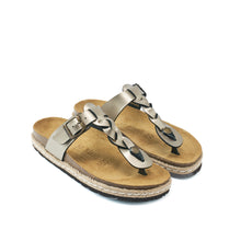 Carica l'immagine nel visualizzatore di Gallery, Bronze platforms LUNA made with eco-leather