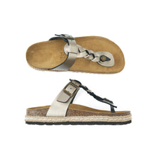 Carica l'immagine nel visualizzatore di Gallery, Bronze platforms LUNA made with eco-leather