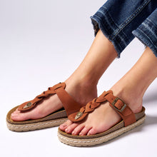 Carica l'immagine nel visualizzatore di Gallery, Brown platforms LUNA made with nubuck leather