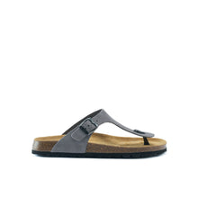 Load image into Gallery viewer, Grey thong DAVID made with suede leather