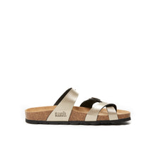 Carica l'immagine nel visualizzatore di Gallery, Bronze thong DARIA made with eco-leather