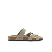Carica l'immagine nel visualizzatore di Gallery, Taupe thong DARIA made with nubuck leather