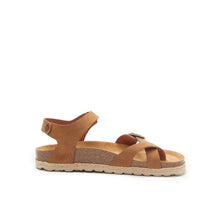 Carica l'immagine nel visualizzatore di Gallery, Cognac Brown thong ELISA made with eco-leather