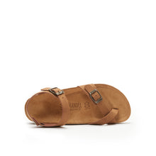 Carica l'immagine nel visualizzatore di Gallery, Cognac Brown thong ELISA made with eco-leather