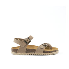 Carica l'immagine nel visualizzatore di Gallery, Taupe thong ELISA made with suede leather
